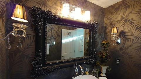 NEW - BARBARA HOME FINE WALLPAPER (1 ROLL) EDOMINA DARK BROWN PALM FRONDS WALLPAPER RASCH MADE IN GERMANY