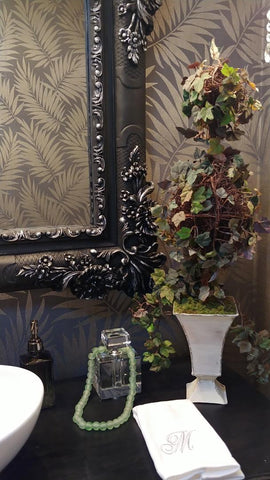 NEW - BARBARA HOME FINE WALLPAPER (1 ROLL) EDOMINA DARK BROWN PALM FRONDS WALLPAPER RASCH MADE IN GERMANY
