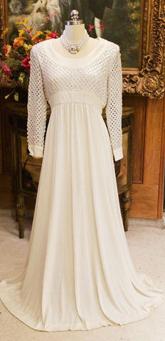 GLAMOROUS VINTAGE 1970s JULIE MILLER AURORA BOREALIS SEQUINS EVENING GOWN