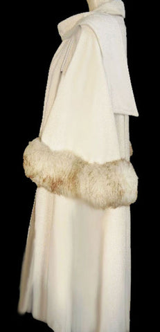 *FROM MY OWN PERSONAL COLLECTION - GLAMOROUS VINTAGE KASHMIRACLE SHEARLING CAPE LIKE COAT - ABSOLUTELY BREATHTAKING!