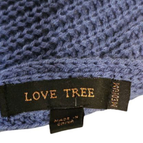 *  *NEW - LOVE TREE SWEATER WITH TWISTED KNOT DEEP V BACK