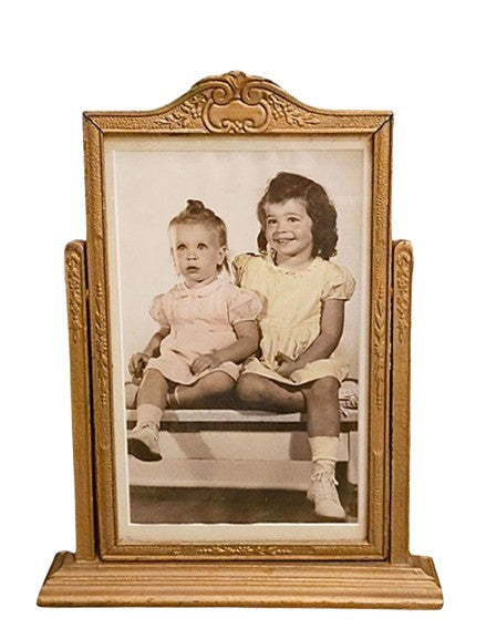 VINTAGE 1940s ART DECO GOLD SWIVEL TILT PICTURE FRAME