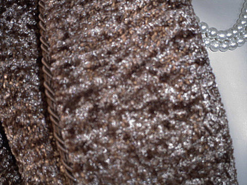 NEW - RARE LUXURY DIAMOND TEA CHENILLE WRAP-STYLE ROBE IN OATMEAL - MEDIUM / SMALL
