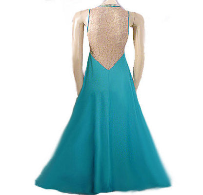 VINTAGE GLYDONS OF HOLLYWOOD NIGHTGOWN WITH EXQUISITE SHEER ECRU LACE BACK