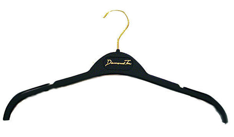NEW - DIAMOND TEA BLACK WITH GOLD LETTERING HANGER FOR YOUR EXQUISITE DIAMOND TEA ROBES