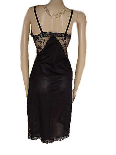 black formal dress with slit GORGEOUS VINTAGE MOVIE STAR DEEP CUT SHEER FLORAL LACE SIDES & HEM LA –  Vintage Clothing & Fashions
