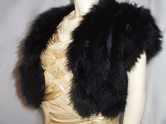 Black sales marabou jacket