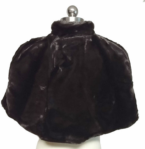 LUXURIOUSLY SOFT & PLUSH FAUX FUR CAPE / CAPELET / JACKET FOR OVER EVENING GOWNS, COCKTAIL DRESSES & PALAZZO PANTS OUTFITS