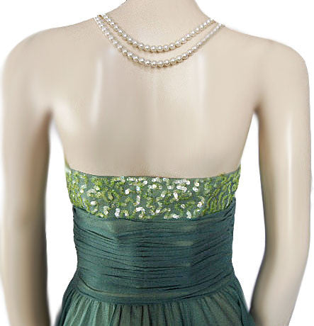 BEAUTIFUL BETSEY JOHNSON EVENING GRAND SWEEP SILK CHIFFON PARTY DRESS   Vintage Clothing & Fashions | Midnight Glamour