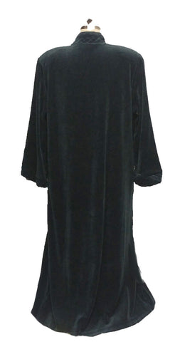 NEW -  DIAMOND TEA COTTON VELOUR ROBE WITH ZIP UP FRONT & QUILTED TRIM IN ASPEN - SIZE LARGE- #4 - WOULD MAKE A WONDERFUL GIFT