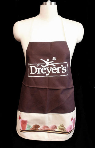 *VINTAGE DREYER'S ICE CREAM APRON - NEW OLD STOCK - NEVER WORN