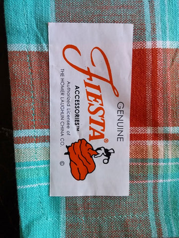 NEW OLD STOCK - HOMER LAUGHLIN FIESTA BISTRO CHECK PLAID NAPKINS