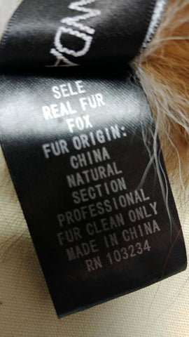 NEW - ADRIENNE LANDAU FLUFFY FOX COLLAR FROM NEIMAN MARCUS