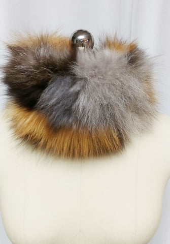 NEW - ADRIENNE LANDAU FLUFFY FOX COLLAR FROM NEIMAN MARCUS