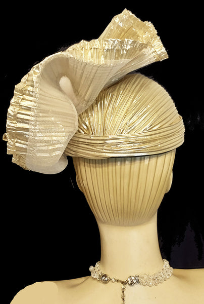 GOLD-COCKTAIL-HAT-BY-  display picture 1