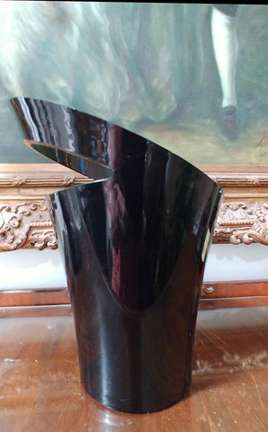 VINTAGE MOET & CHANDON LIMITED HOLIDAY EDITION BLACK ACRYLIC CHAMPAGNE BUCKET DESIGNED BY JEAN MARC GADY