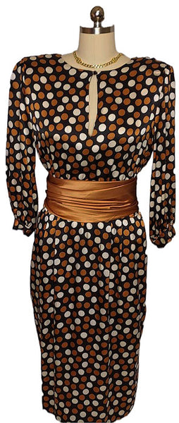 VINTAGE GLAMOROUS NEIMAN MARCUS SILK DRESS WITH FABULOUS LOW CUT BAC –  Vintage Clothing & Fashions
