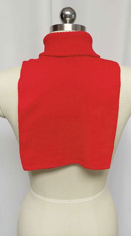 *VINTAGE ORLON TURTLENECK DICKEY FOR BLAZER OR JACKET IN HOLIDAY RED  - NEW OLD STOCK - PERFECT FOR FALL!