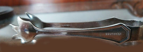 VINTAGE REED & BARTON SOUTHERN SILVER PLATED SUGAR TONGS TONGS FOR A AFTERNOON TEA OR BRUNCH