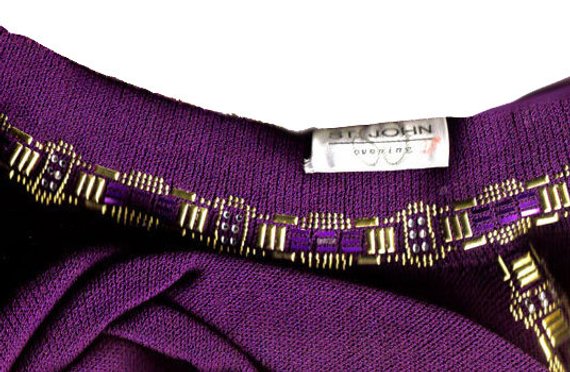 VINTAGE ST. JOHN EVENING SANTANA KNIT ADORNED WITH SPARKLING PAILETTES –  Vintage Clothing & Fashions
