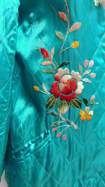 美品 roku dahl’ia SATIN CHINA MOTIF JACKET 美品 roku dahl'ia SATIN CHINA MOTIF JACKET