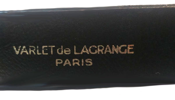 Vintage Paris France Varlet de Lagrange Belt Sm VINTAGE VARLET DE LAGRANGE BLACK SATINY RHINESTONE BELT MADE  main image 3
