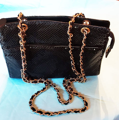 VINTAGE 1970S WHITING AND DAVIS SHOULDER BAG MESH PURSE CROSSBODY PURSE