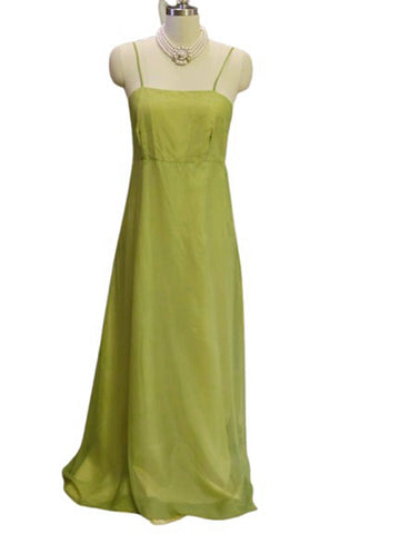 RARE 1940s CAROL GOWNS BY MR. WALTER EVENING GOWN & JACKET SET - NEW OLD STOCK - AVOCADO CREPE OVER GOLD TAFFETA - SIZE 14 VINTAGE - CHICAGO DESIGNER