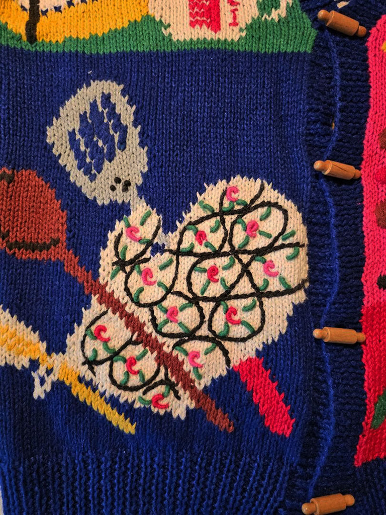 NEW VINTAGE 90s BAKERS DOZEN KNIT SWEATER CARDIGAN WITH NEW VINTAGE 90s BAKERS DOZEN KNIT SWEATER CARDIGAN WITH