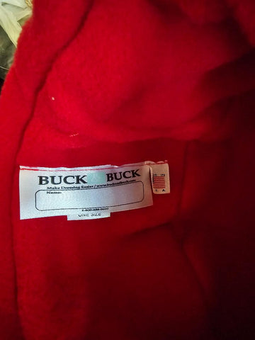 BUCK & BUCK ADAPTIVE COAT WITH STANDUP COLLAR ATTACHED SCARF AND MATCHING HAT
