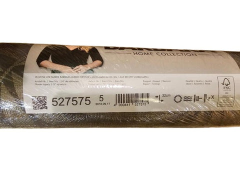 NEW - BARBARA HOME FINE WALLPAPER EDOMINA DARK BROWN PALM FRONDS WALLPAPER RASCH MADE IN GERMANY