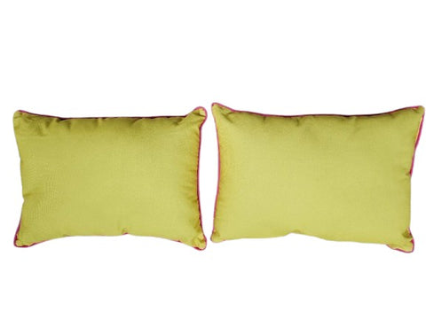 SUMMERY "CHEERS" COCKTAIL PILLOWS IN BEAUTIFUL COLORS (2) - NEARLY NEW!