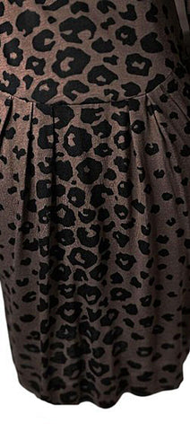 VINTAGE GLAMOROUS CHETTA B PETER NOVIELLO BLOOM SAKS FIFTH AVENUE LEOPARD DRESS