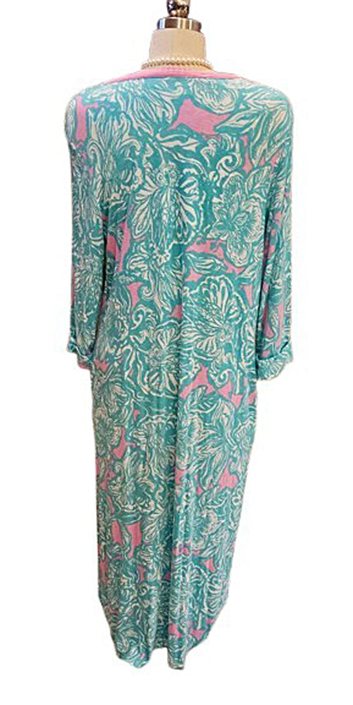 ELLEN TRACY PREOWNED SPANDEX/RAYON SEA GREEN, PINK, WHITE - LARGE Vintage Clothing & Fashions | Midnight Glamour ELLEN TRACY PREOWNED SPANDEX/RAYON SEA GREEN, PINK, WHITE - LARGE Vintage Clothing & Fashions | Midnight Glamour