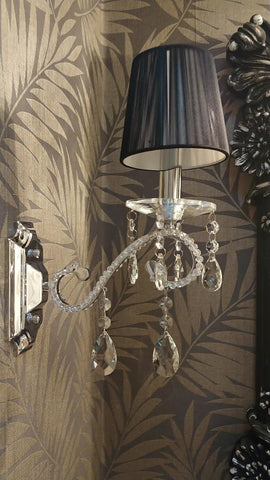 NEW - BARBARA HOME FINE WALLPAPER EDOMINA DARK BROWN PALM FRONDS WALLPAPER RASCH MADE IN GERMANY