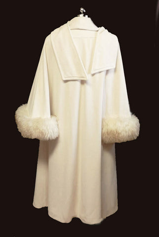 FROM MY OWN PERSONAL COLLECTION - GLAMOROUS VINTAGE KASHMIRACLE SHEARLING CAPE LIKE COAT - ABSOLUTELY BREATHTAKING!