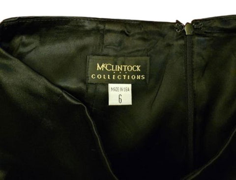 *BEAUTIFUL MCCLINTOCK COLLECTIONS BLACK LONG EVENING SKIRT - JUST IN TIME FOR THE HOLIDAY PARTIES