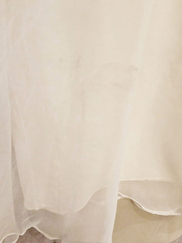 80S NAH NAH COLLECTION 2-PIECE EVENING OUTFIT - IVORY BROCADE PEARL BEADED JACKET FLOOR LENGTH SKIRT