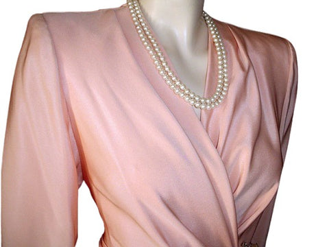 RARE VINTAGE ANDREA ODICINI COUTURE - AMEN WARDY EVENING GOWN - MADE IN ITALY - METAL ZIPPER