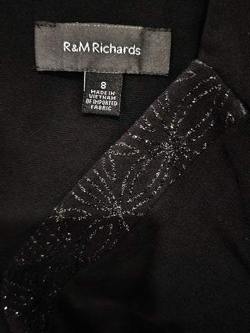 *  R & M RICHARDS SPARKLY COCKTAIL DRESS WITH BOLERO JACKET - WORN ONCE FOR AN HOUR