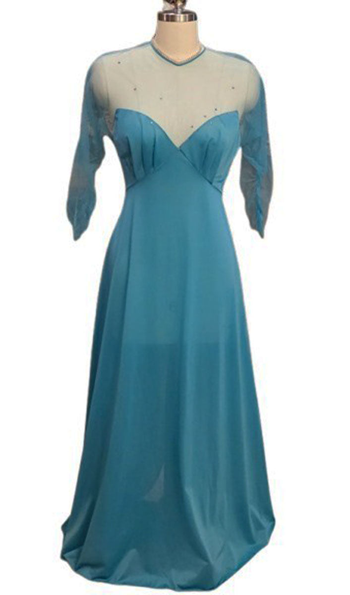 sachin and babi light blue dress Vintage 1950s Green Beaded Cocktail Dress – ALEXANDRA-KING main image 1