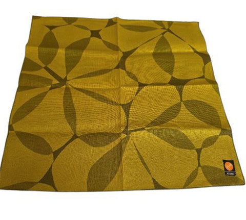VINTAGE VERA NEUMANN LINEN NAPKINS - SET OF 4 - AVOCADO GREEN - MID CENTURY STYLE