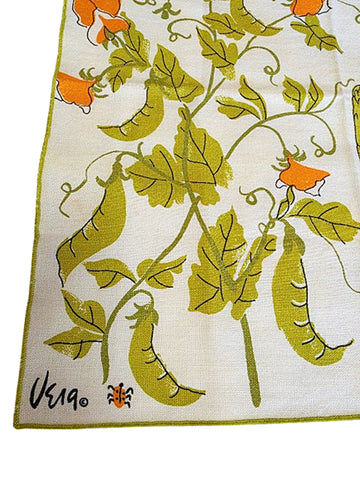 VERA NEUMANN VEGETABLE PRINT NAPKINS - LADYBUG SIGNATURE EARLY DESIGN - SET OF 5