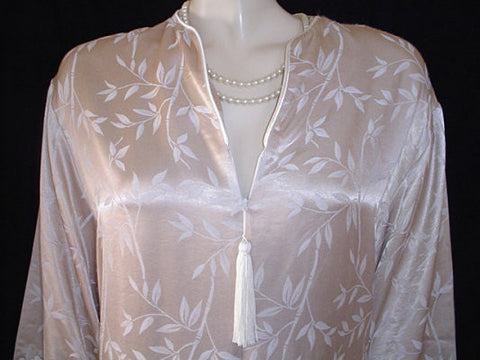 *VINTAGE NEW WITH TAG VALENTINO BAMBOO SATIN DRESSING GOWN PEIGNOIR IN CHAMPAGNE - WOULD MAKE A WONDERFUL GIFT