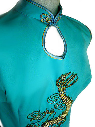 beaded dragon dress VINTAGE ASIAN BEADED DRAGON EVENING GOWN & COAT SET WITH METAL ZIPPE –  Vintage Clothing & Fashions