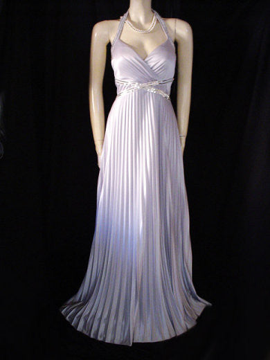 GODDESS LOOK MASQUERADE SILVER PLEATED SEQUIN GRECIAN GODDESS HALTER E Vintage Clothing & Fashions | Midnight Glamour GODDESS LOOK MASQUERADE SILVER PLEATED SEQUIN GRECIAN GODDESS HALTER E Vintage Clothing & Fashions | Midnight Glamour