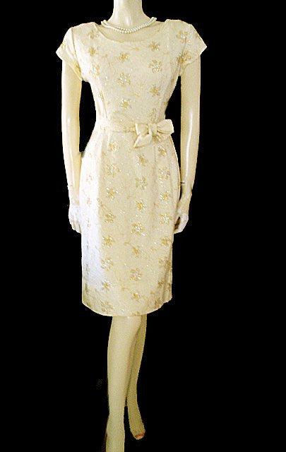Vintage white cocktail dress hotsell
