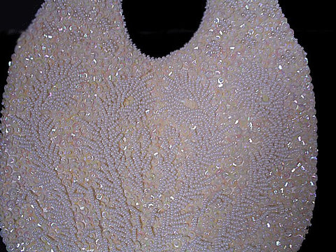 * FROM MY OWN PERSONAL COLLECTION - GORGEOUS VINTAGE WALBORG  SPARKLING SEQUIN & HAND BEADED EVENING BAG MADE IN HONG KONG