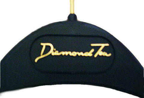 *DIAMOND TEA BLACK WITH GOLD LETTERING HANGER FOR YOUR EXQUISITE DIAMOND TEA ROBES