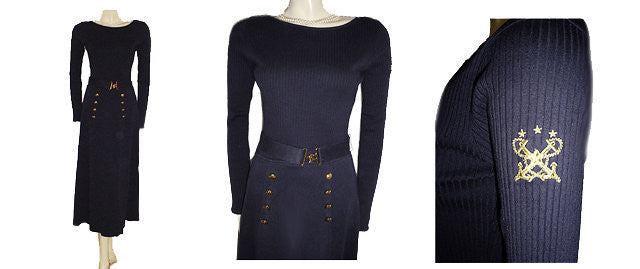 Mid-length dress ADRIENNE VITTADINI Black size 6 US in Cotton